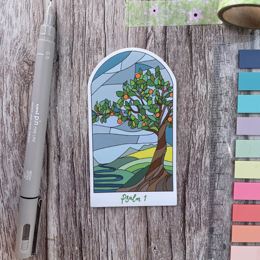 Christian Vinyl Sticker, Psalm 1 Tree And Hope Designs stickers