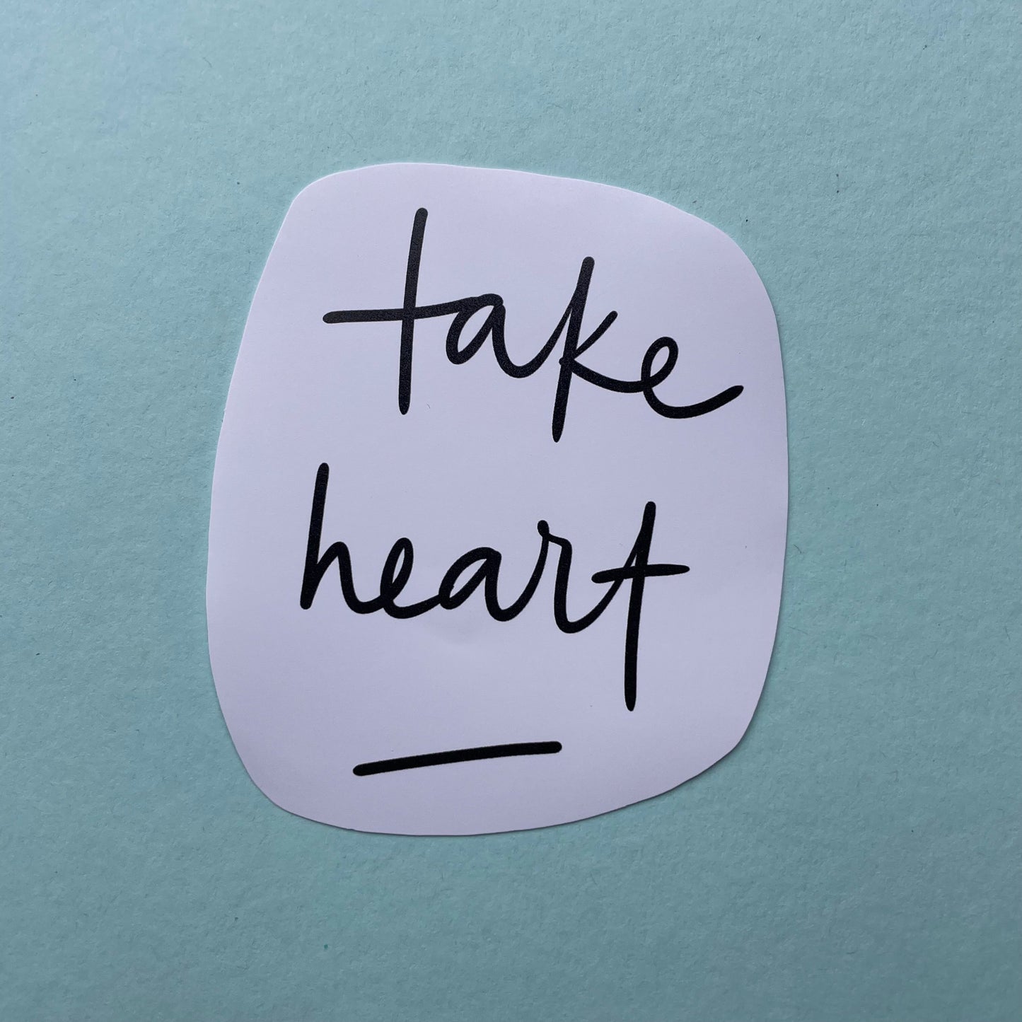 Christian vinyl sticker - take heart And Hope Designs stickers