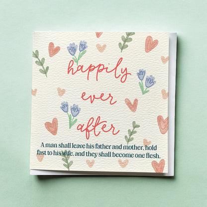 Christian Wedding Card - Happily Ever After And Hope Designs Cards