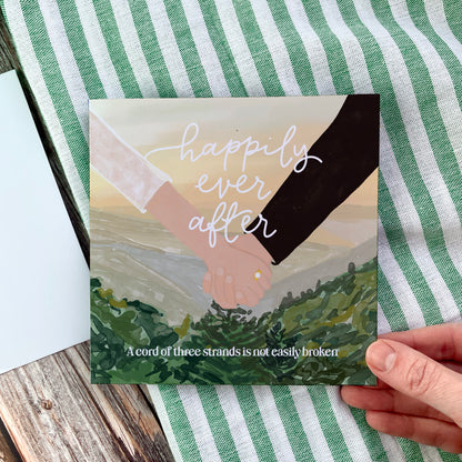 Christian Wedding Card - Happily Ever After Forest View And Hope Designs Cards