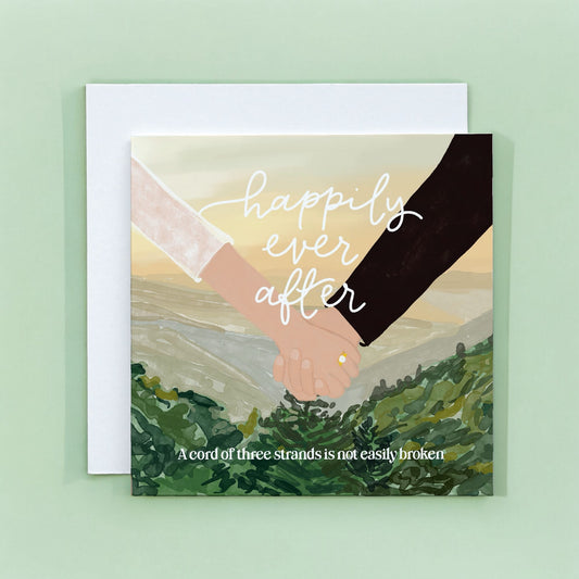 Christian Wedding Card - Happily Ever After Forest View And Hope Designs Cards