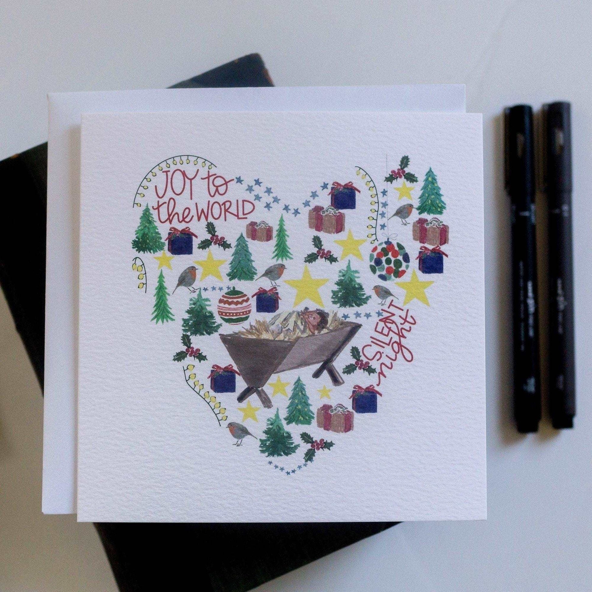 Christmas card - Christian Christmas heart And Hope Designs Cards