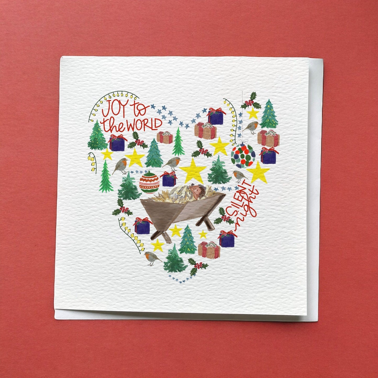 Christmas card - Christian Christmas heart And Hope Designs Cards