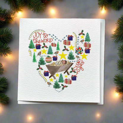 Christmas card - Christian Christmas heart And Hope Designs Cards