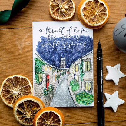 Christmas card - Edinburgh - O Holy Night And Hope Designs Cards