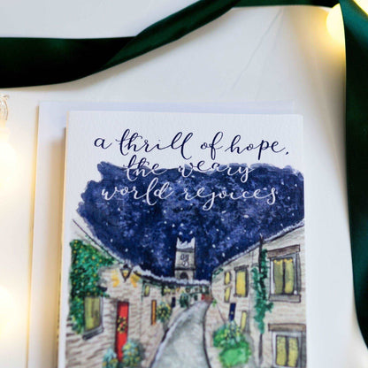 Christmas card - Edinburgh - O Holy Night And Hope Designs Cards