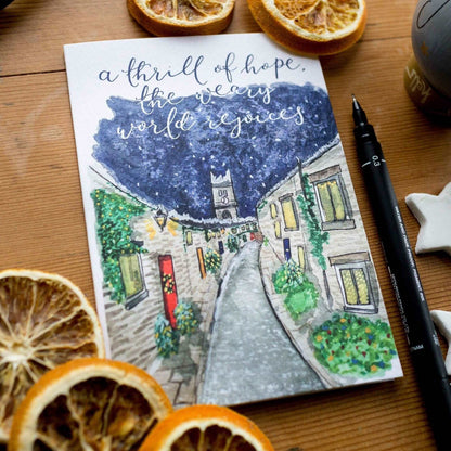 Christmas card - Edinburgh - O Holy Night And Hope Designs Cards