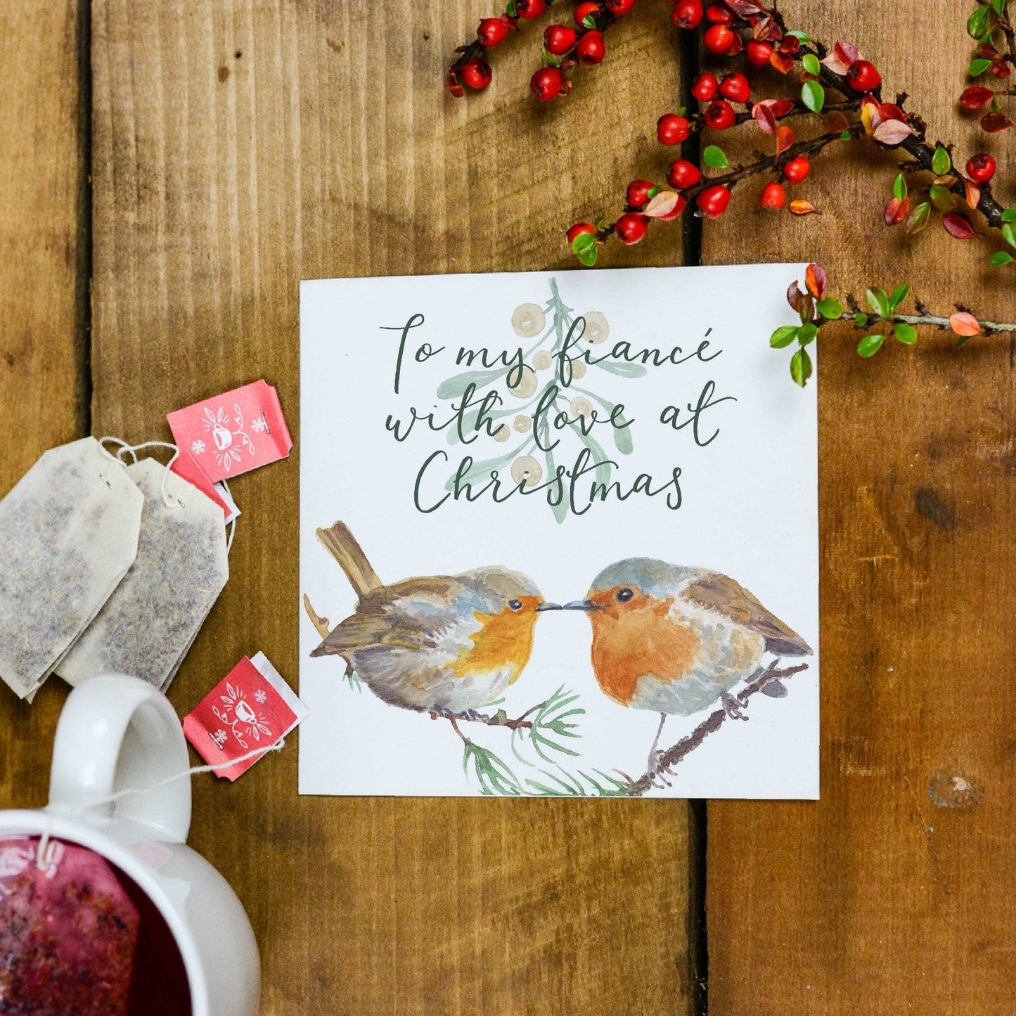 Christmas card for fiancé And Hope Designs Cards