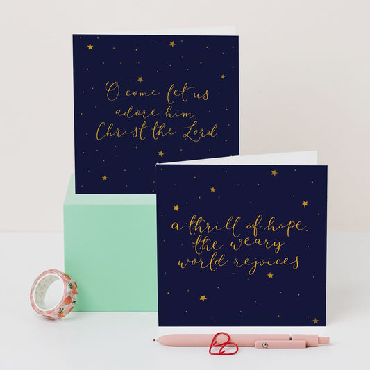Christmas cards - Christian carols And Hope Designs Cards