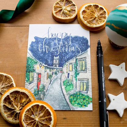 Christmas cards - Edinburgh - Happy Christmas Pack of 4 And Hope Designs Cards