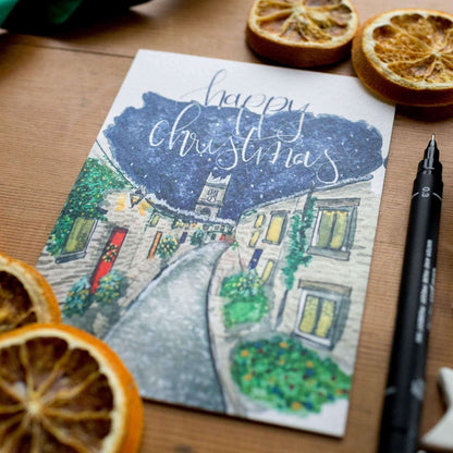 Christmas cards - Edinburgh - Happy Christmas Pack of 4 And Hope Designs Cards