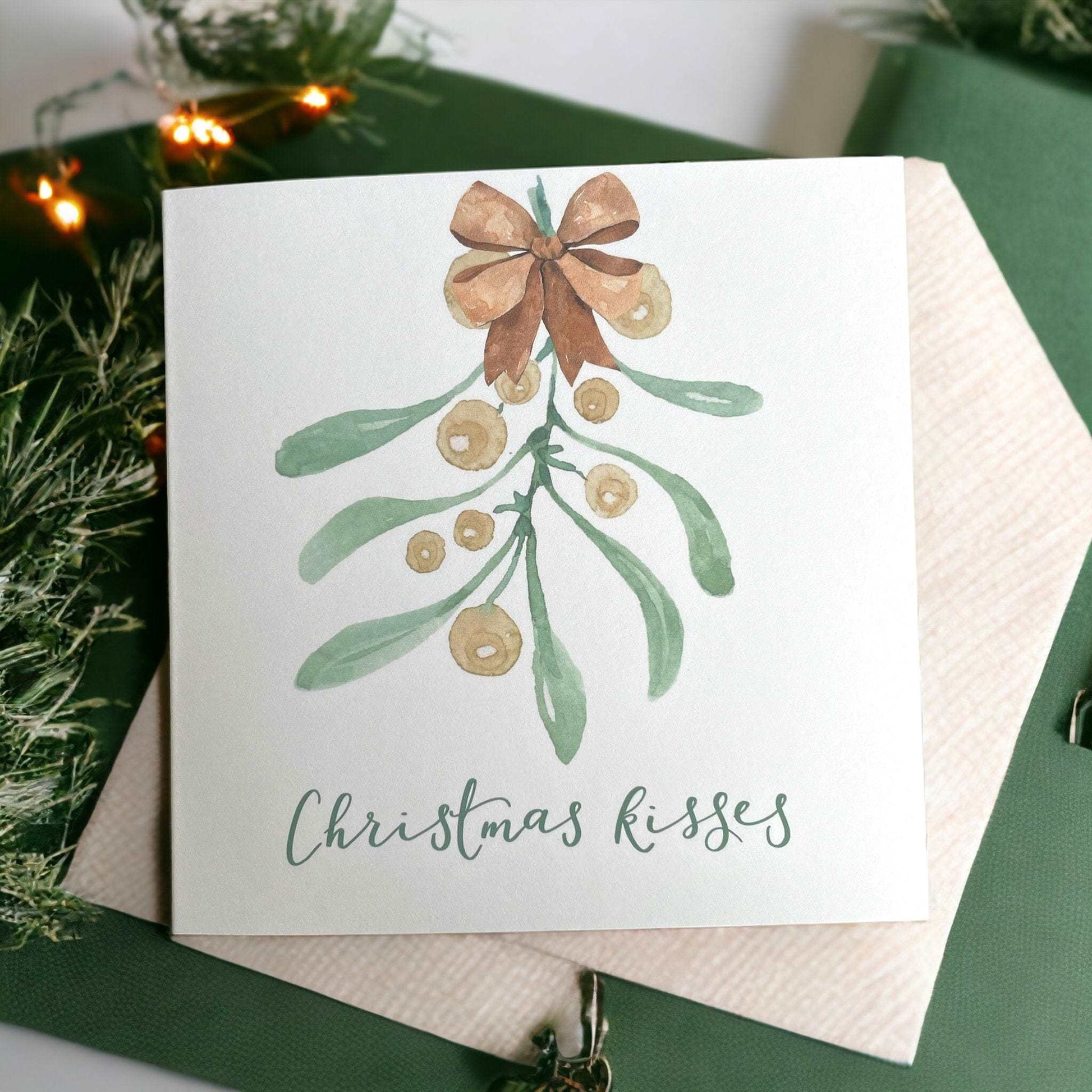 Christmas Kisses card And Hope Designs Cards