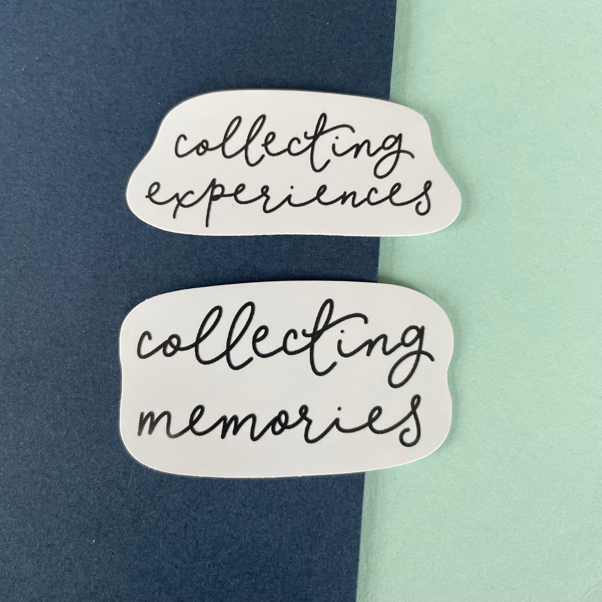 Collecting Experiences mini vinyl sticker And Hope Designs