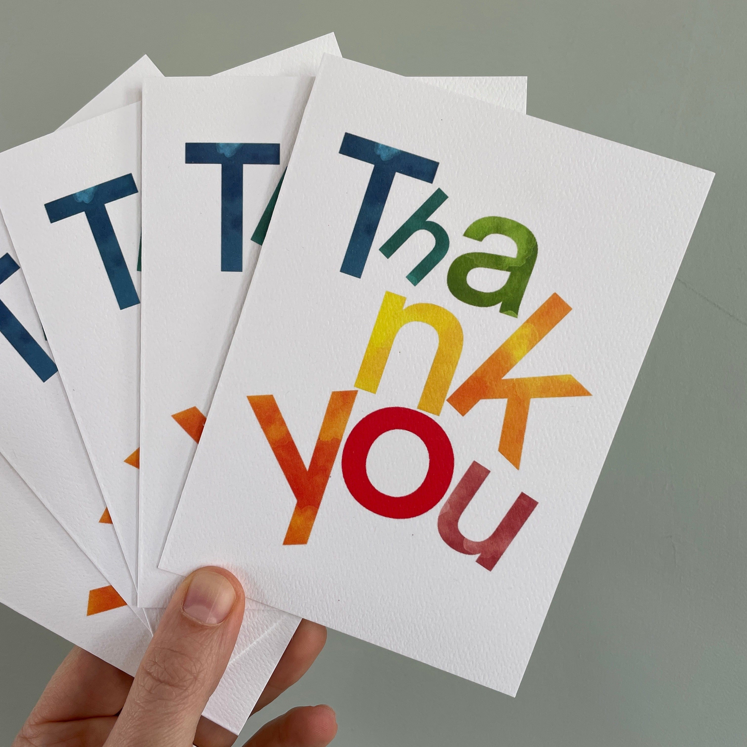 Colourful thank you card – And Hope Designs