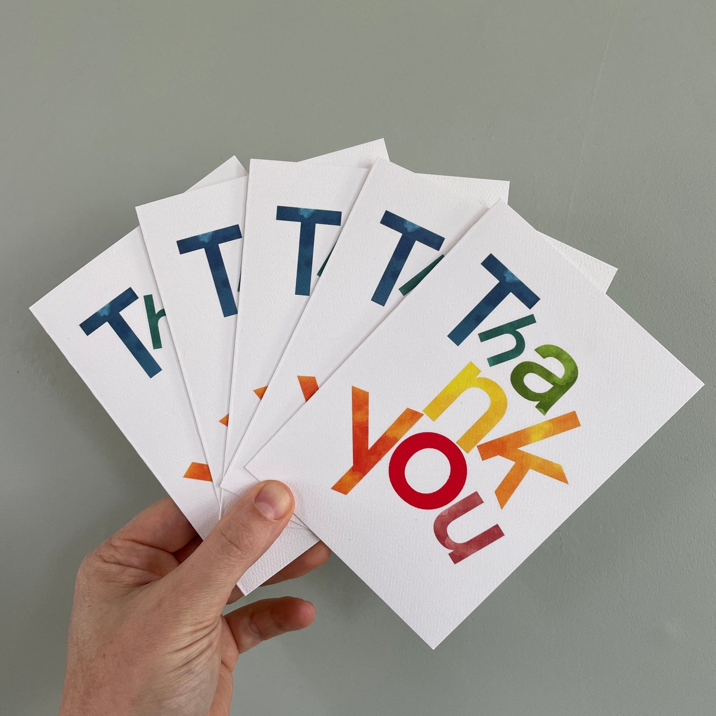 Colourful thank you card And Hope Designs Cards