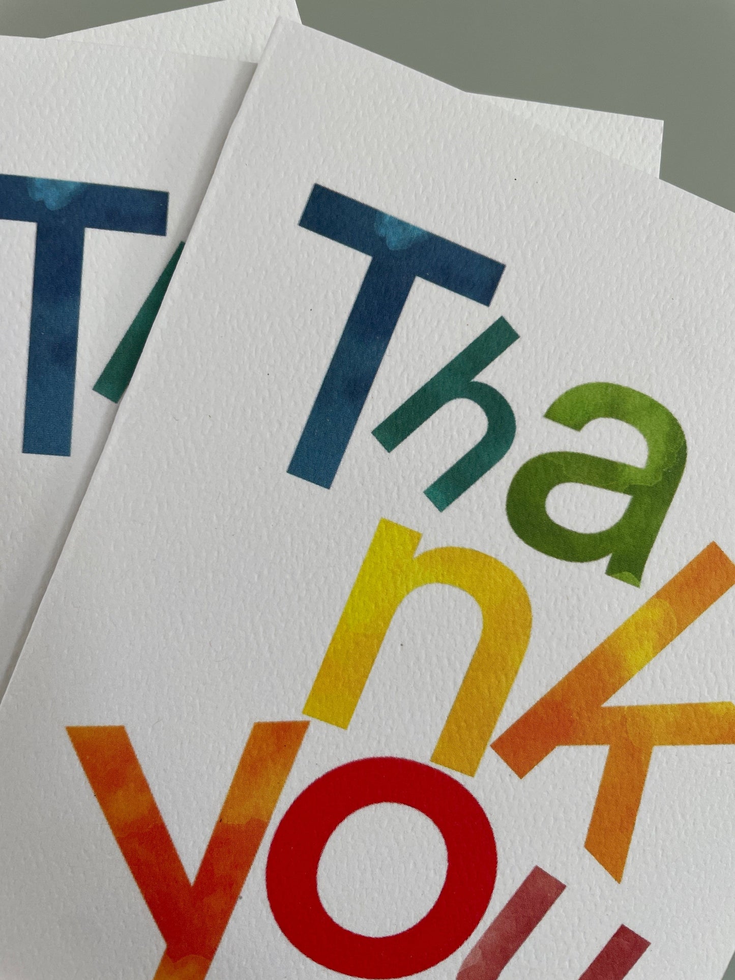 Colourful thank you card And Hope Designs Cards