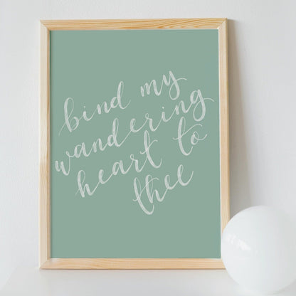Come Thou Fount Christian Print And Hope Designs