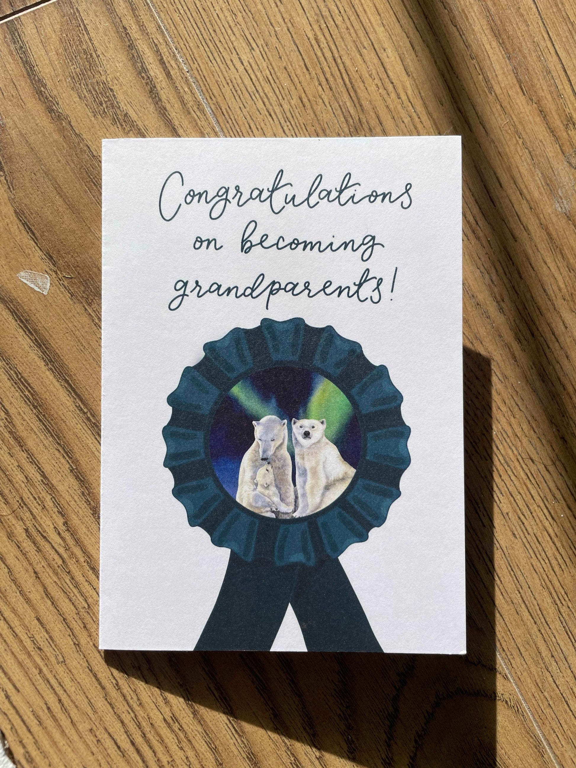 Congratulations on becoming grandparents card And Hope Designs Cards