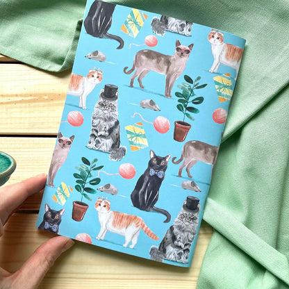 Cool cats A5 lined notebook And Hope Designs Notebook
