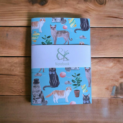 Cool cats A5 lined notebook And Hope Designs Notebook
