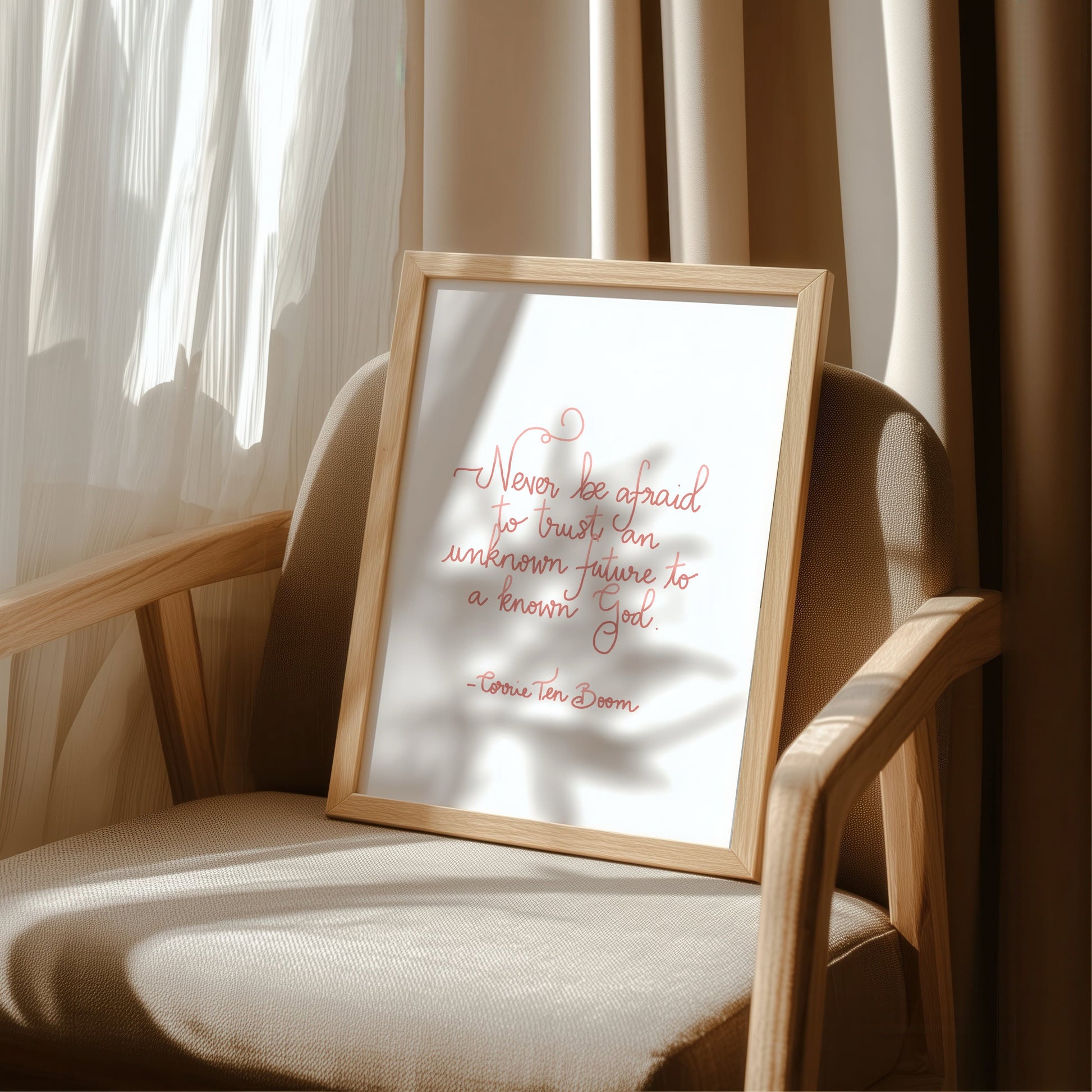 Corrie Ten Boom Quote Christian Print - Pink And Hope Designs Print