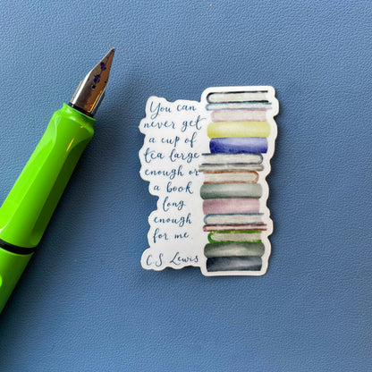 CS Lewis Quote - bookish sticker - vinyl And Hope Designs stickers