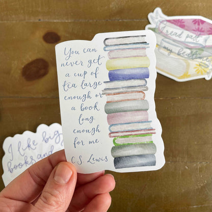 CS Lewis Quote - bookish sticker - vinyl And Hope Designs stickers