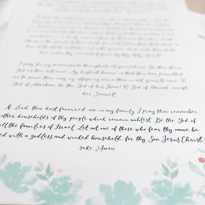 Custom Hand Lettered Print And Hope Designs Originals