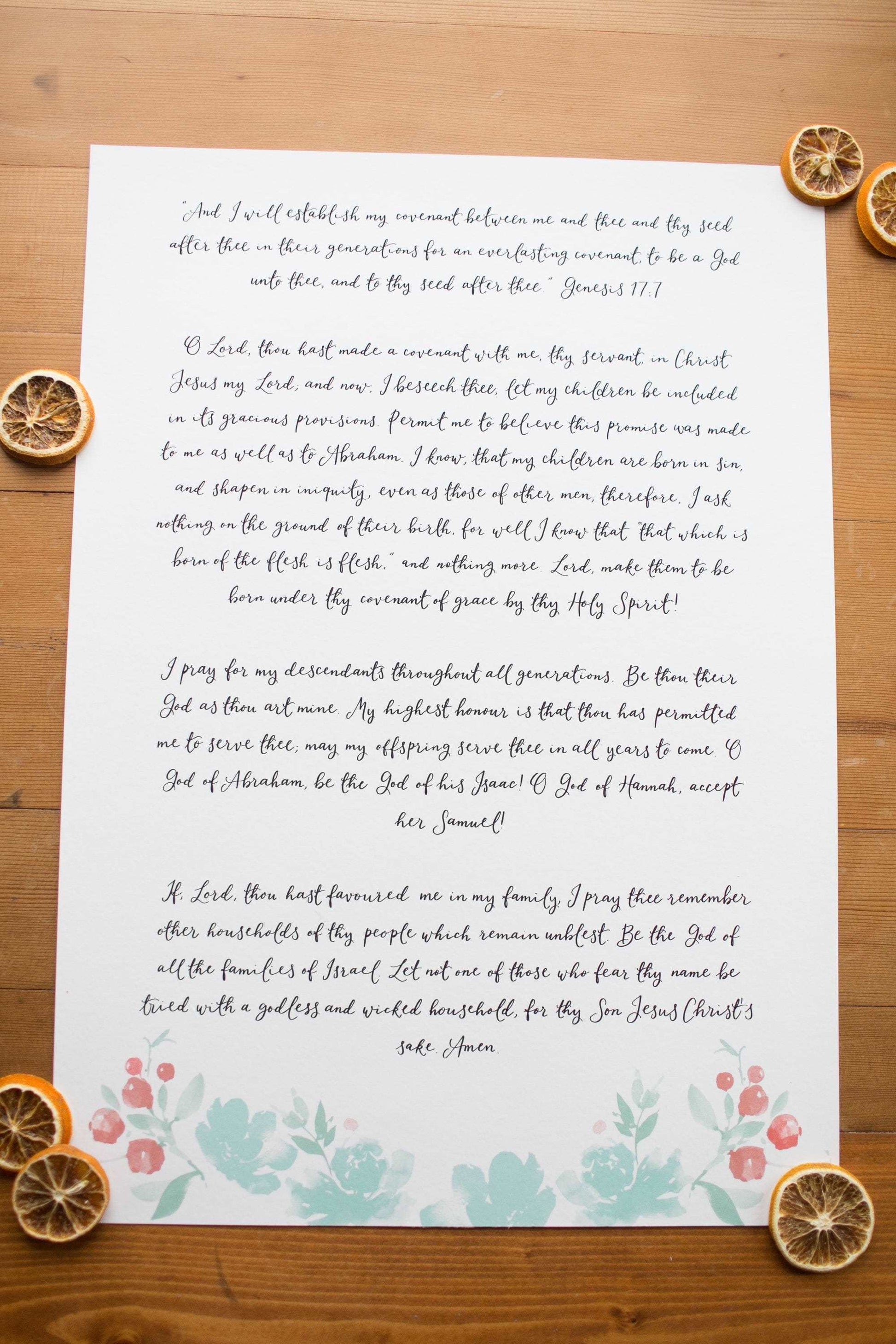 Custom Hand Lettered Print And Hope Designs Originals