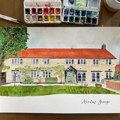Custom Watercolour House Portrait And Hope Designs Commission