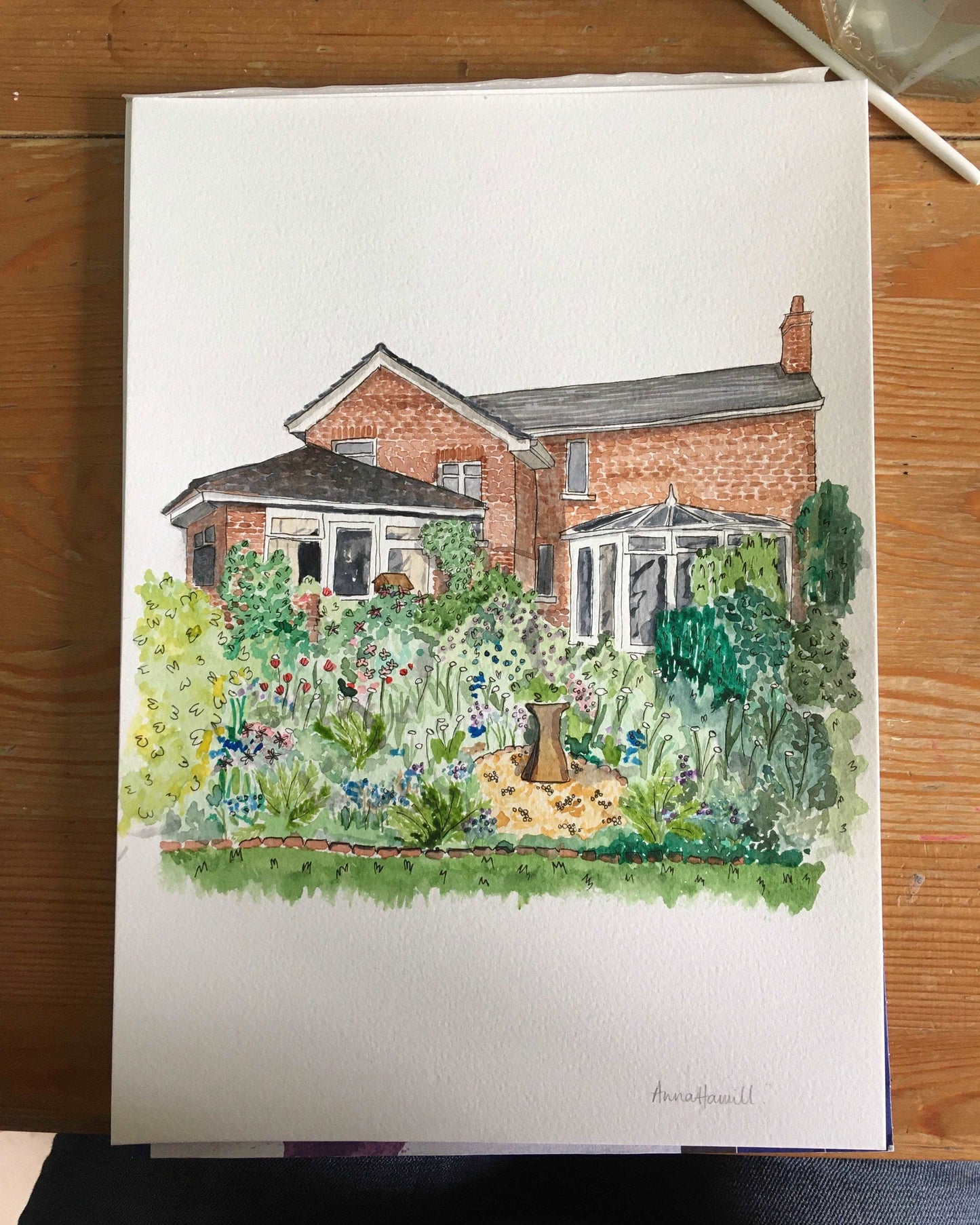 Custom Watercolour House Portrait And Hope Designs Commission