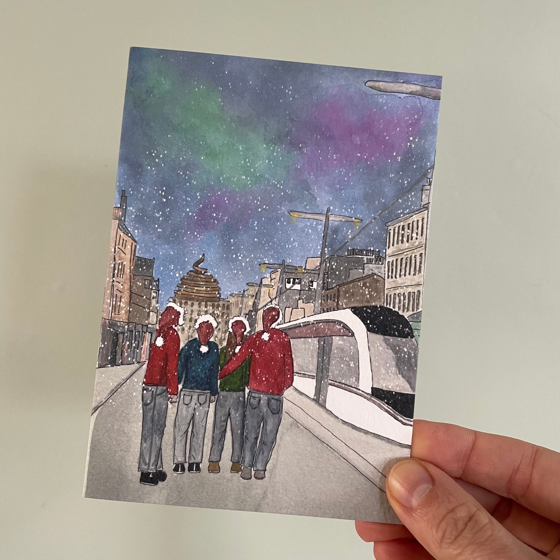 Custom Watercolour painting with people And Hope Designs Commission