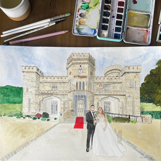 Custom Watercolour Painting With People And Hope Designs Commission