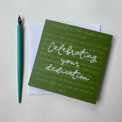 Dedication card - Apostles creed And Hope Designs Greeting & Note Cards