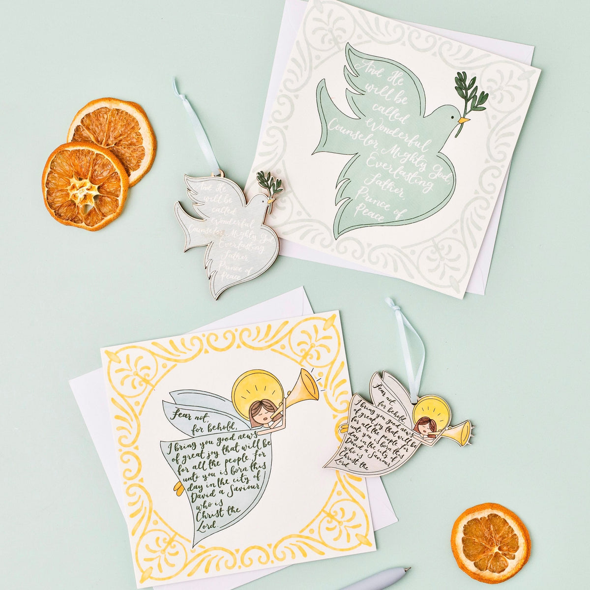 Dove & Angel Christian Christmas Card Pack And Hope Designs Cards