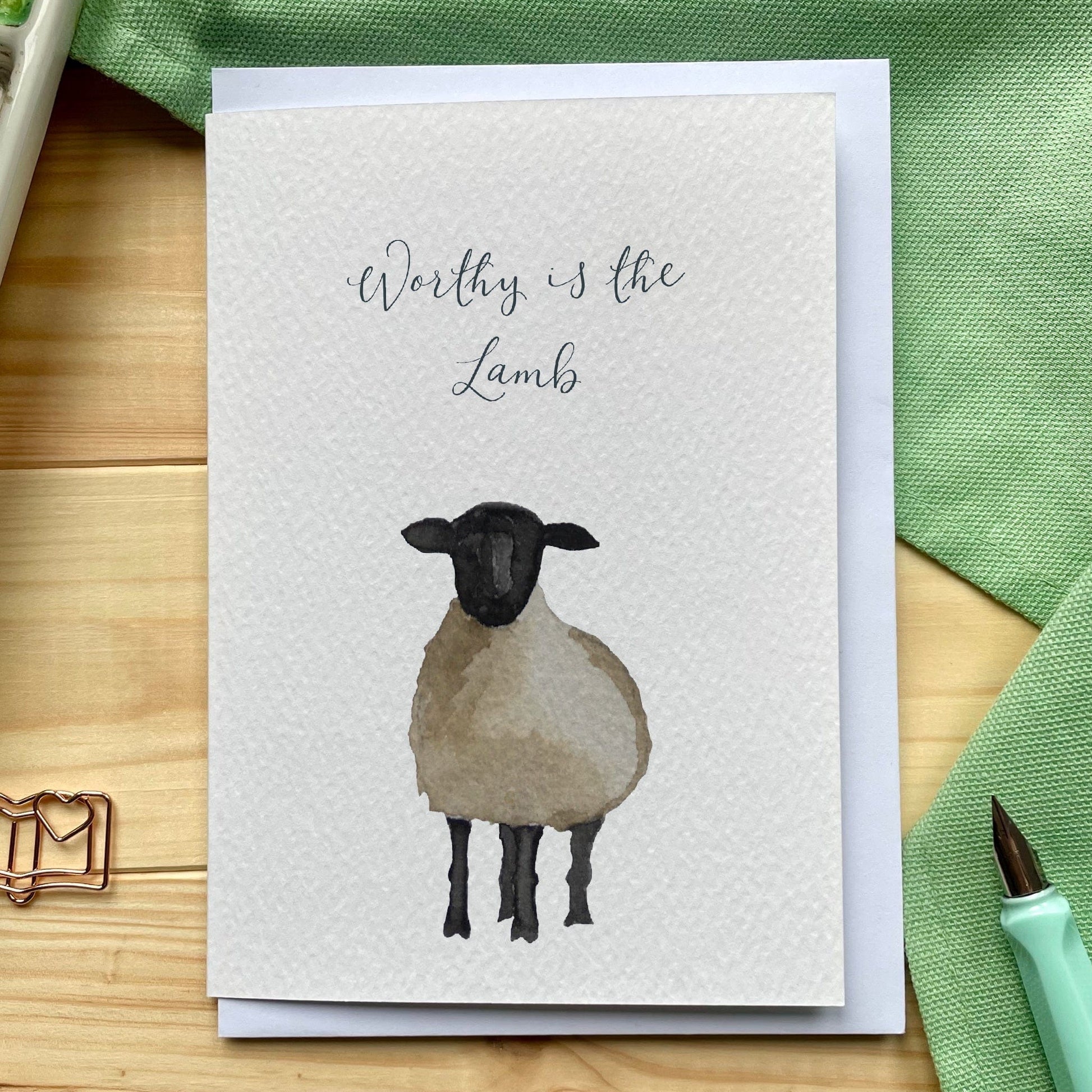 Easter Worthy is the Lamb card And Hope Designs Greeting & Note Cards