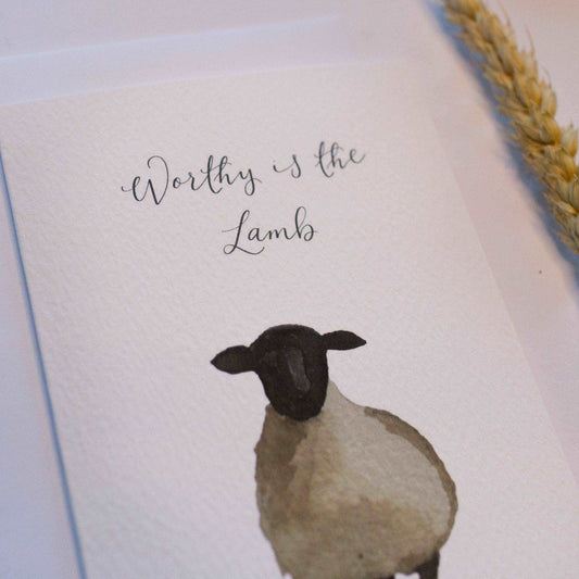 Easter Worthy is the Lamb card And Hope Designs Greeting & Note Cards