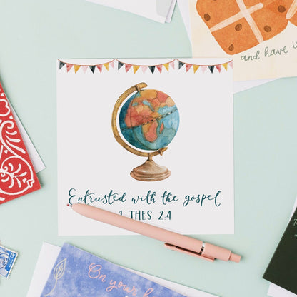 Entrusted With The Gospel Card And Hope Designs Greeting & Note Cards
