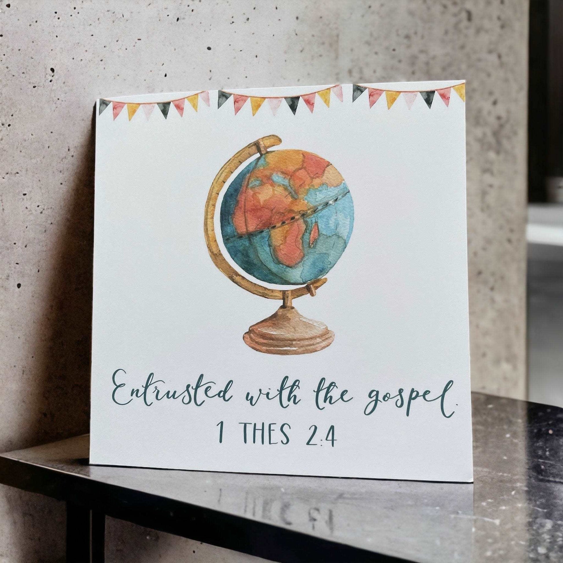 Entrusted with the gospel card And Hope Designs Greeting & Note Cards