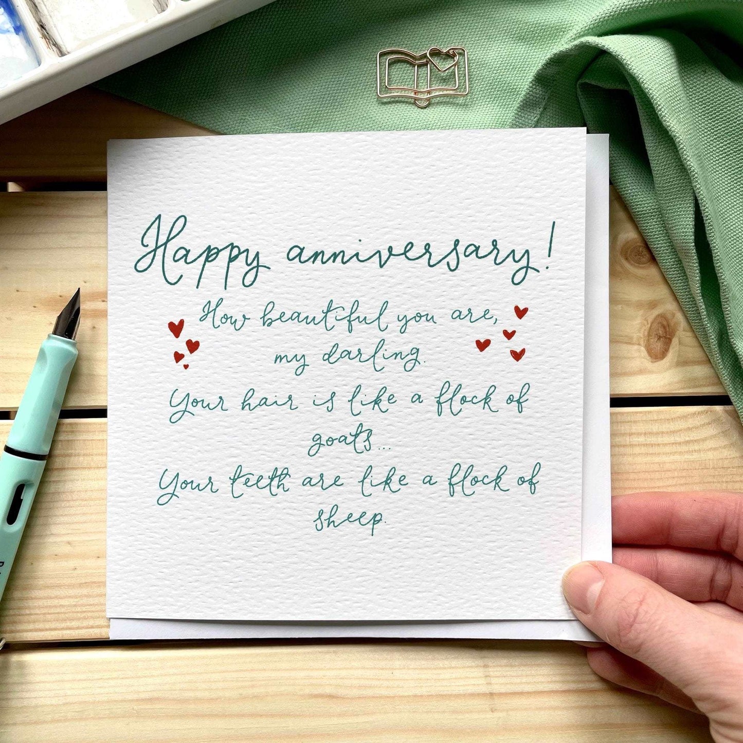 Funny Christian anniversary card for wife And Hope Designs Greeting & Note Cards