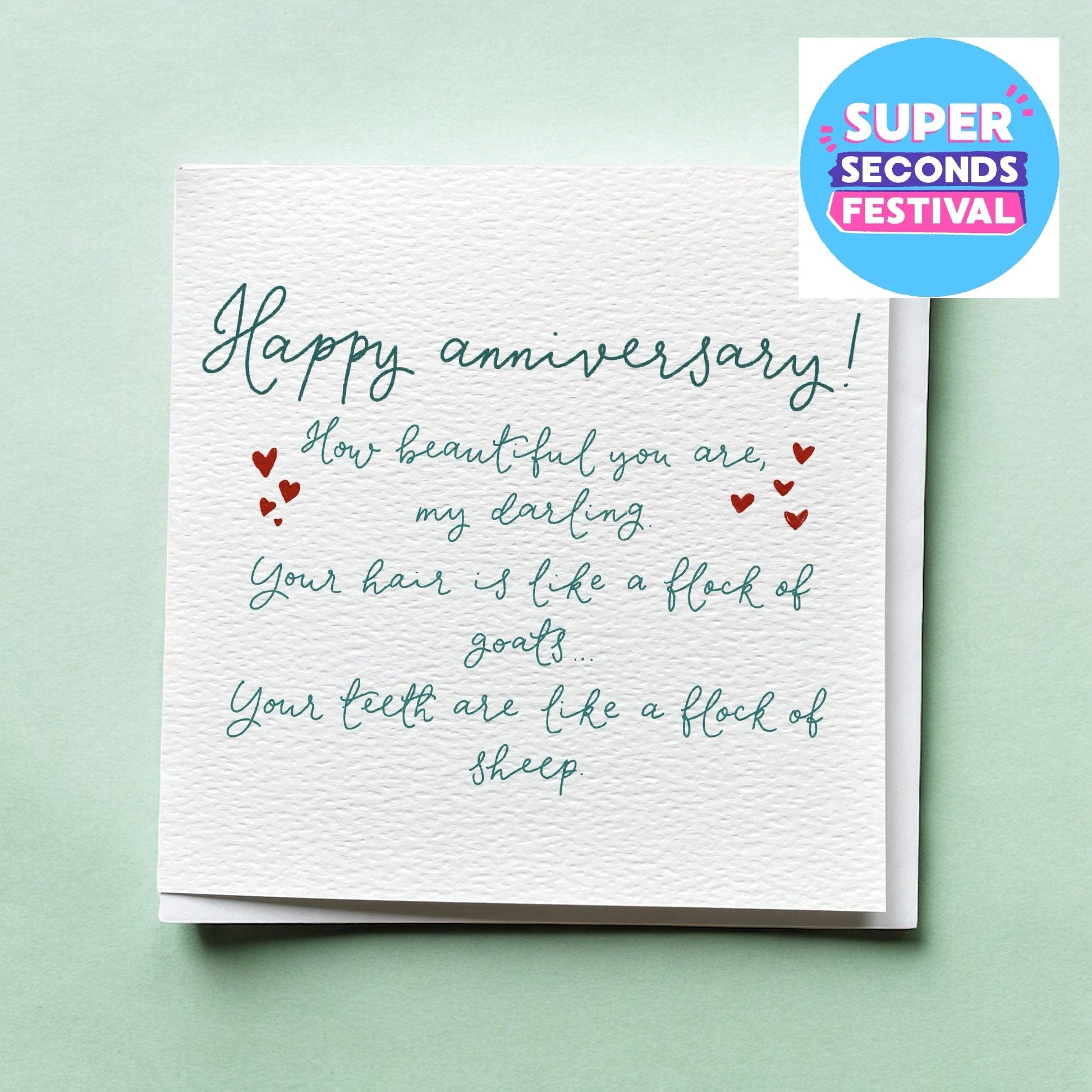 Funny Christian anniversary card for wife And Hope Designs Greeting & Note Cards