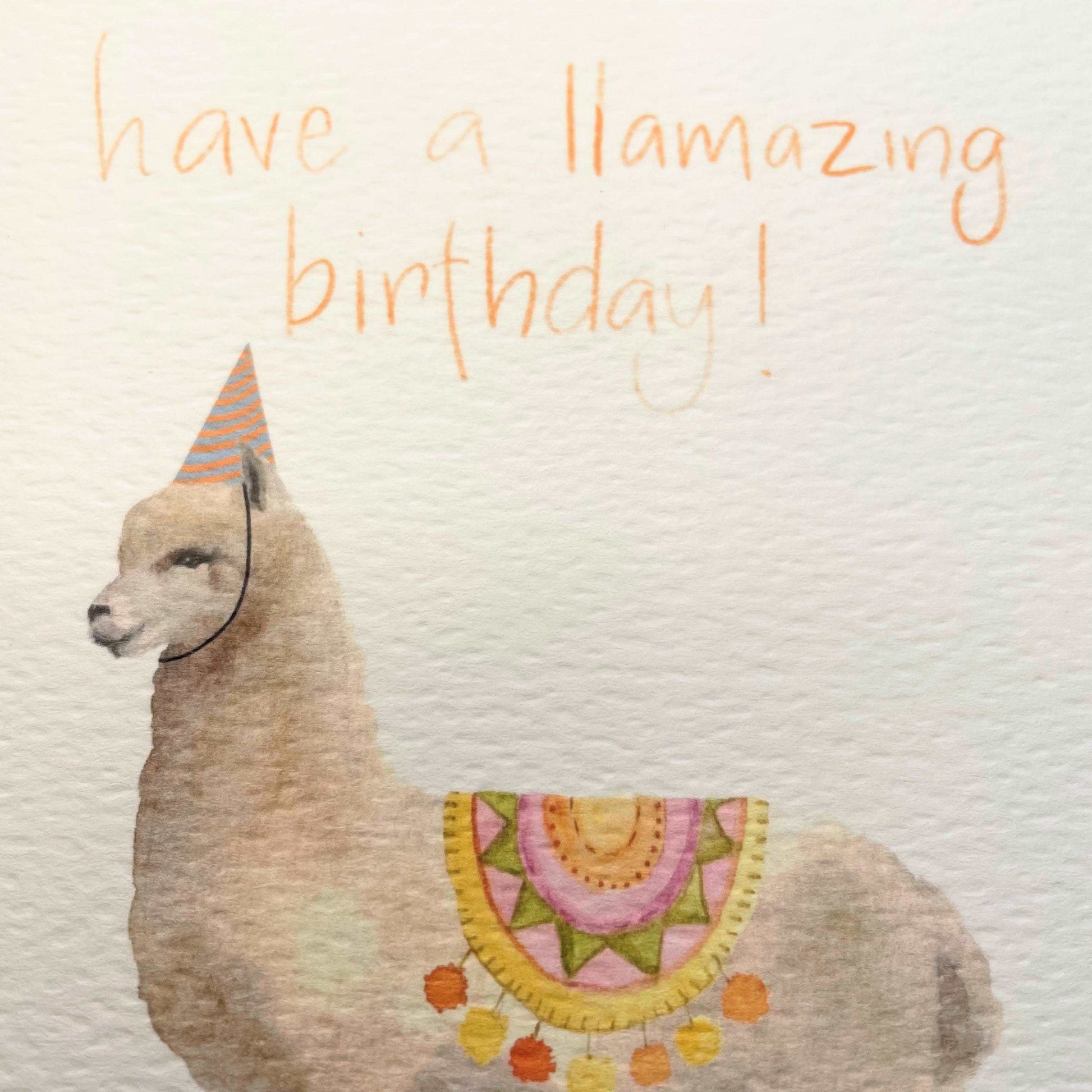 Funny pun llama birthday card And Hope Designs Cards