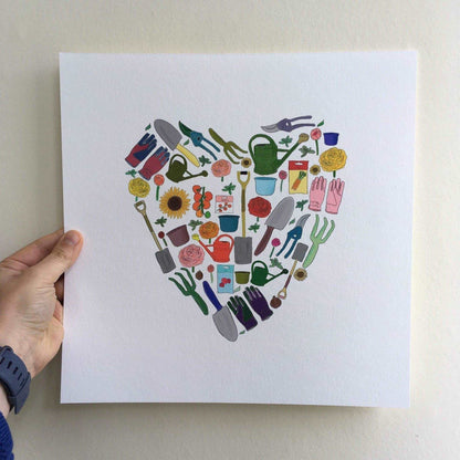 Gardening Heart Print And Hope Designs Print