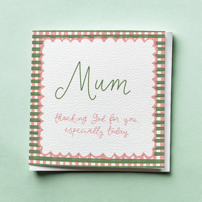 Gingham Christian Mother’s Day Card And Hope Designs Cards