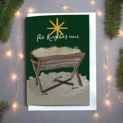 Green The King has Come Christmas cards And Hope Designs Cards