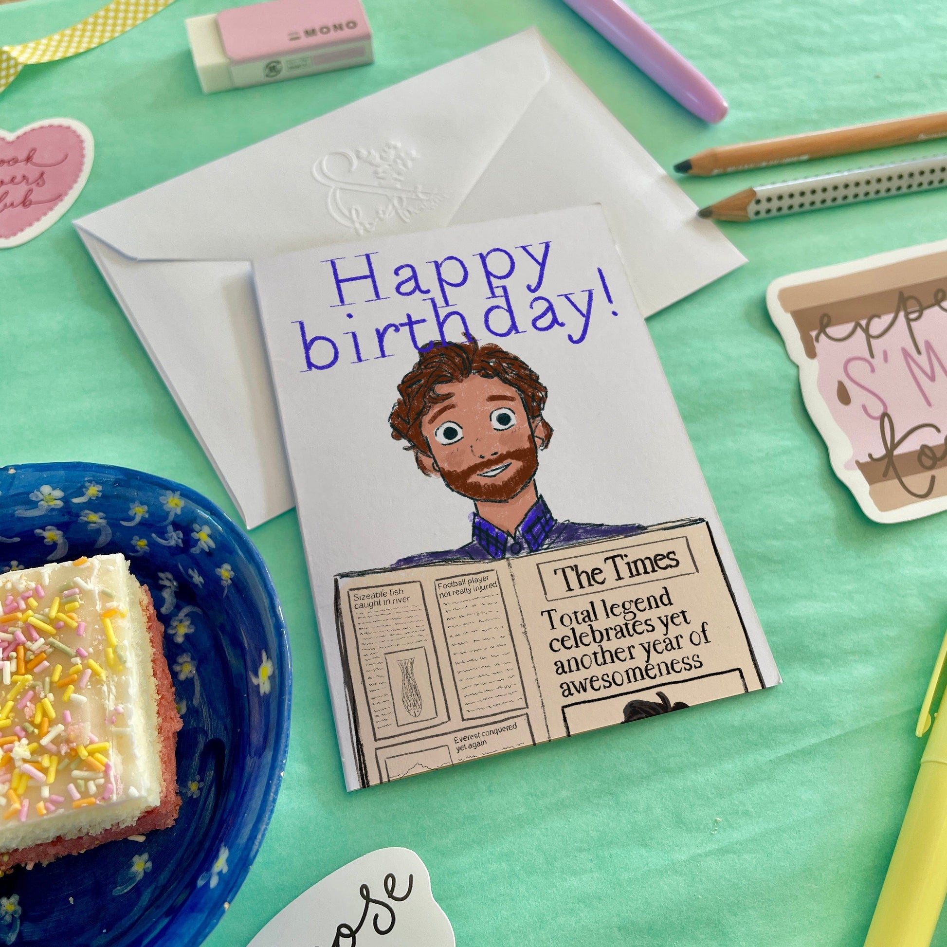 Happy birthday absolute legend And Hope Designs Greeting & Note Cards