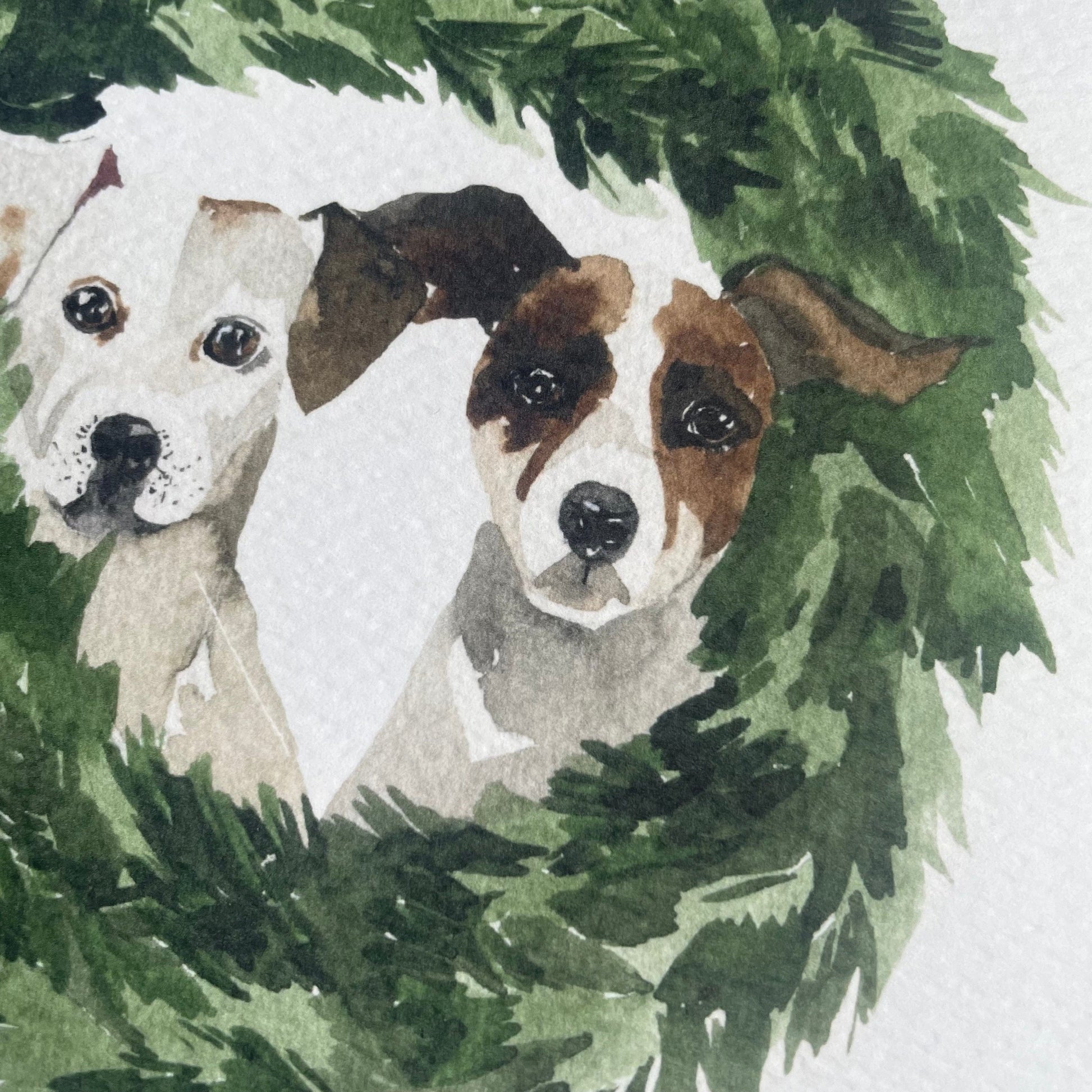 Happy Christmas card from the dogs And Hope Designs Cards