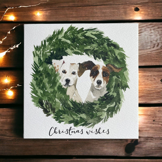 Happy Christmas card from the dogs And Hope Designs Cards