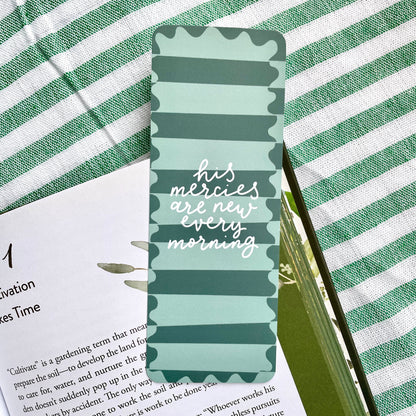 His Mercies Are New Every Morning Christian Bookmark And Hope Designs Bookmark
