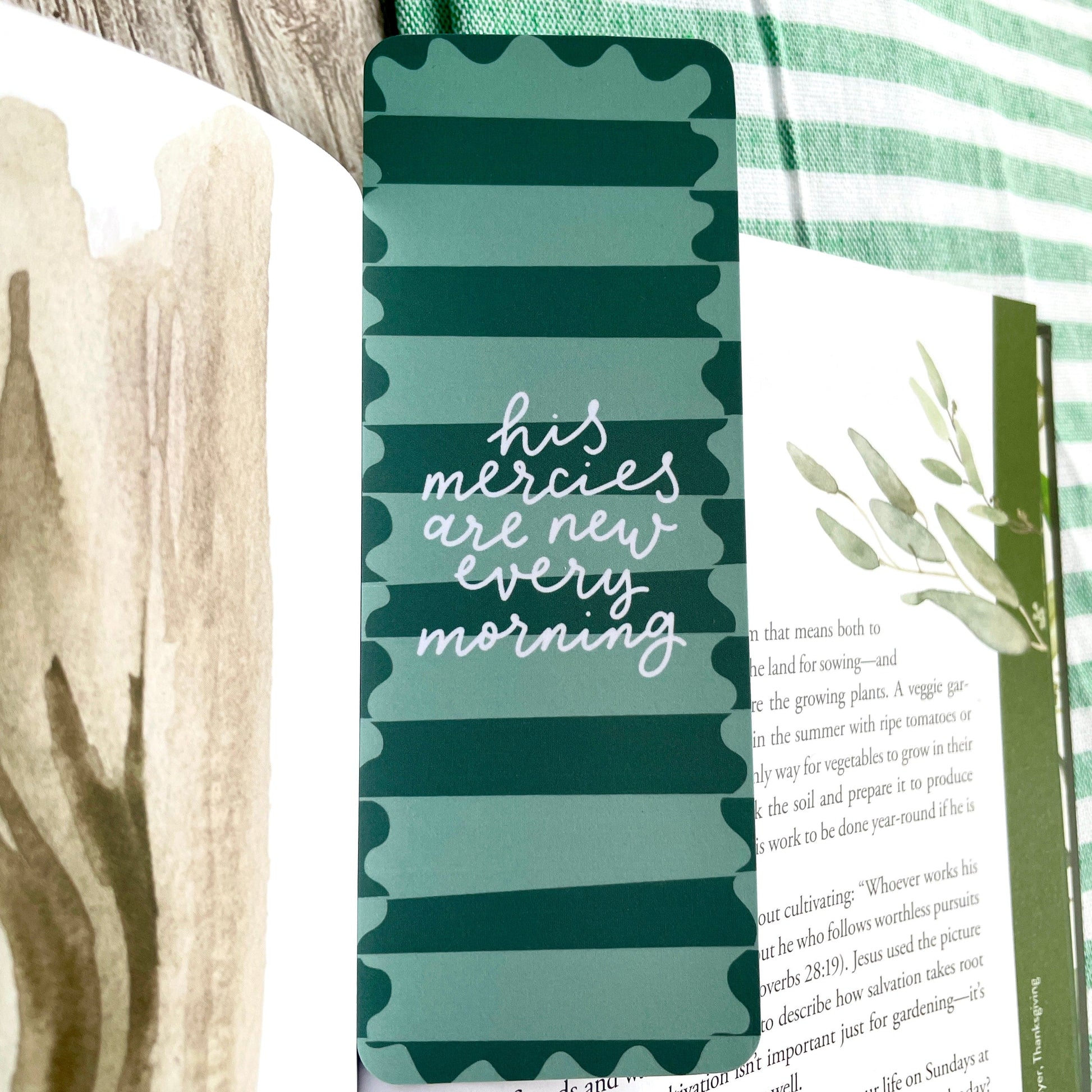 His Mercies Are New Every Morning Christian Bookmark And Hope Designs Bookmark